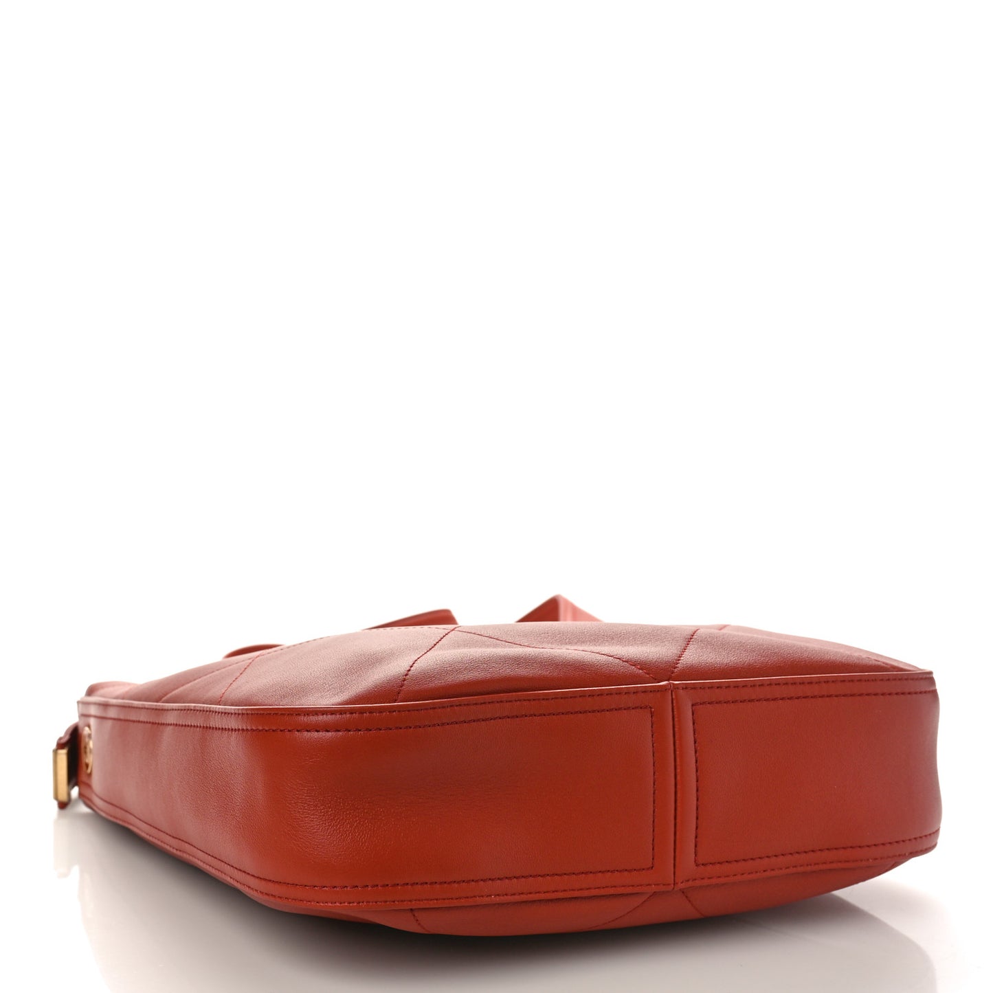 Calfskin Stitched Easy Mood Hobo Brown
