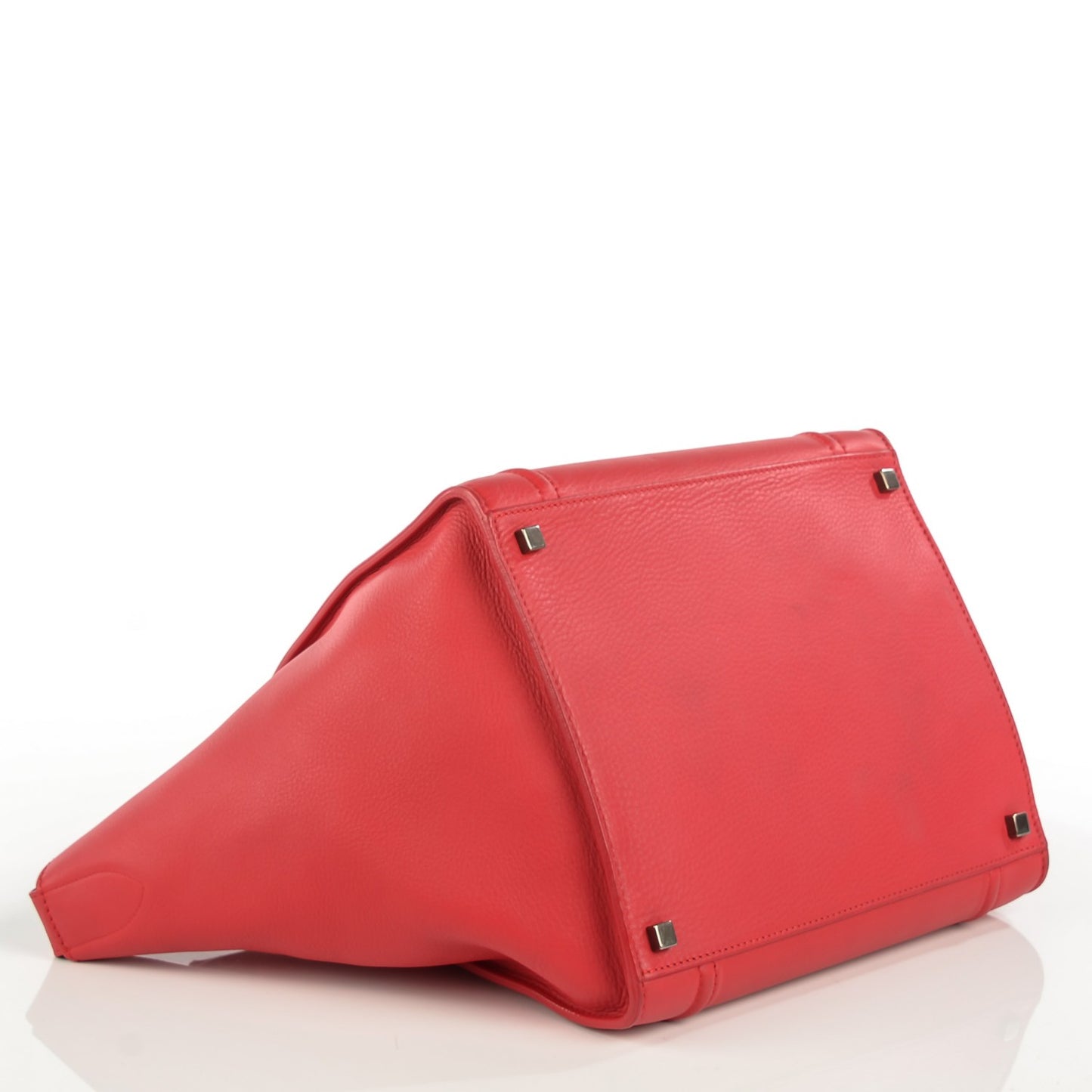 Supple Calfskin Medium Phantom Luggage Vermillion