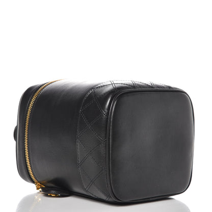Chanel Lambskin Vanity Cosmetic Case Black 4 of 7