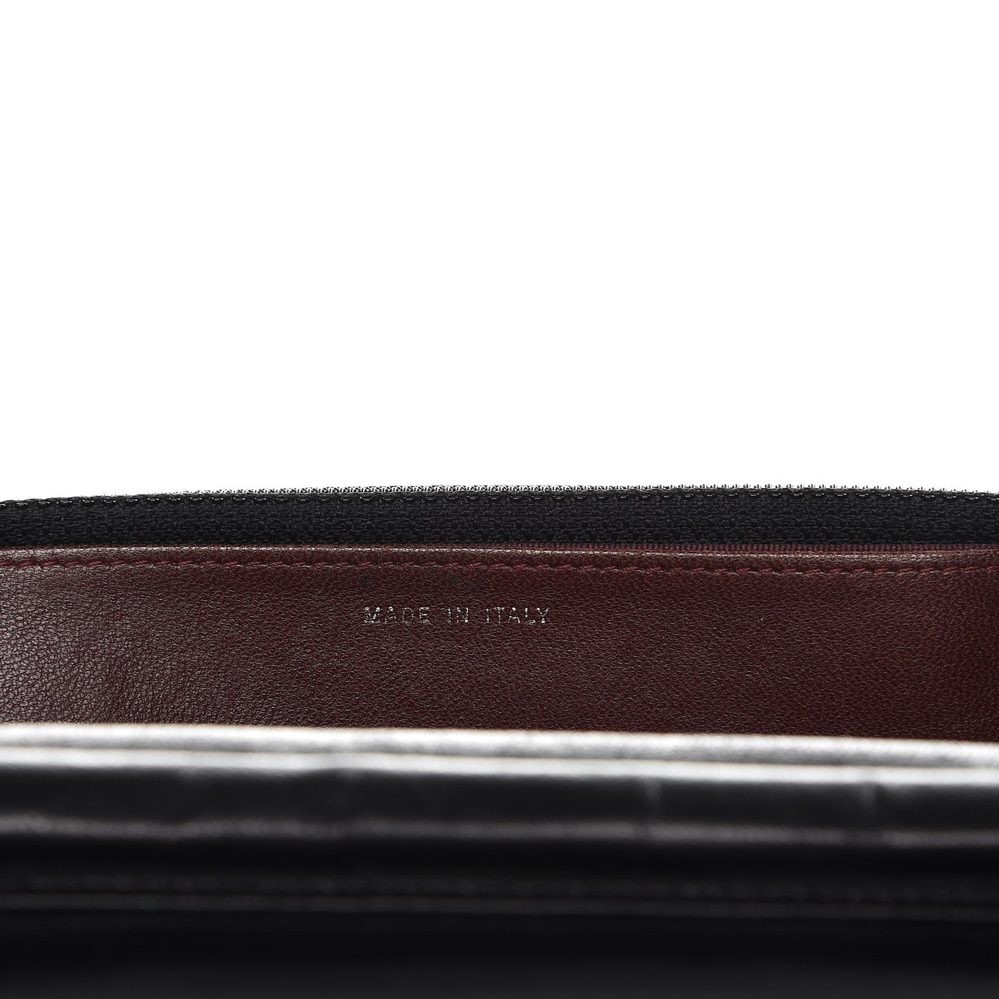 Lambskin Quilted Wallet On Chain WOC Black