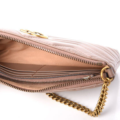 Gucci Calfskin Matelasse Mini GG Marmont Chain Bag Porcelain Rose 5 of 8