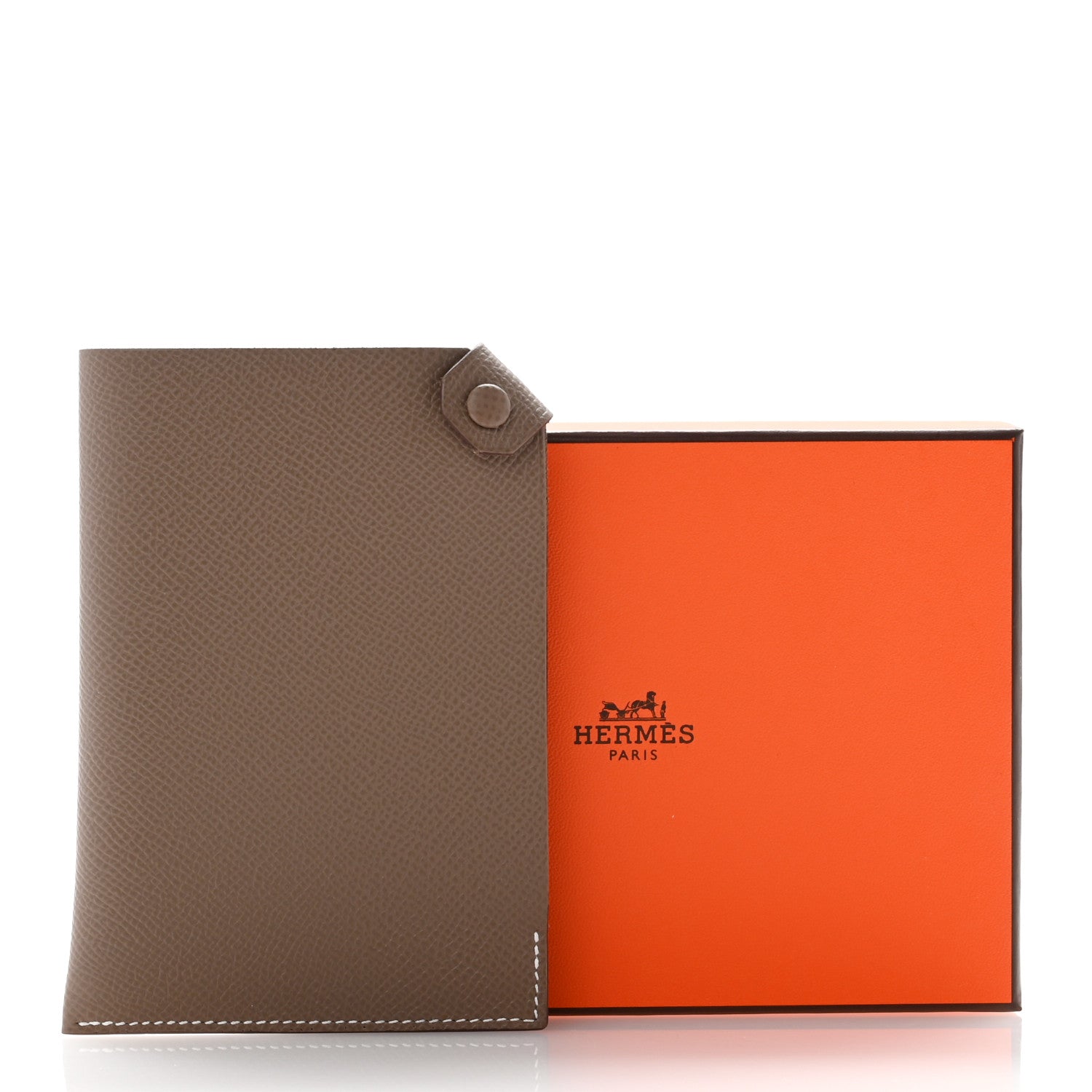Hermes Epsom Tarmac PM Passport Holder Etoupe 8 of 8