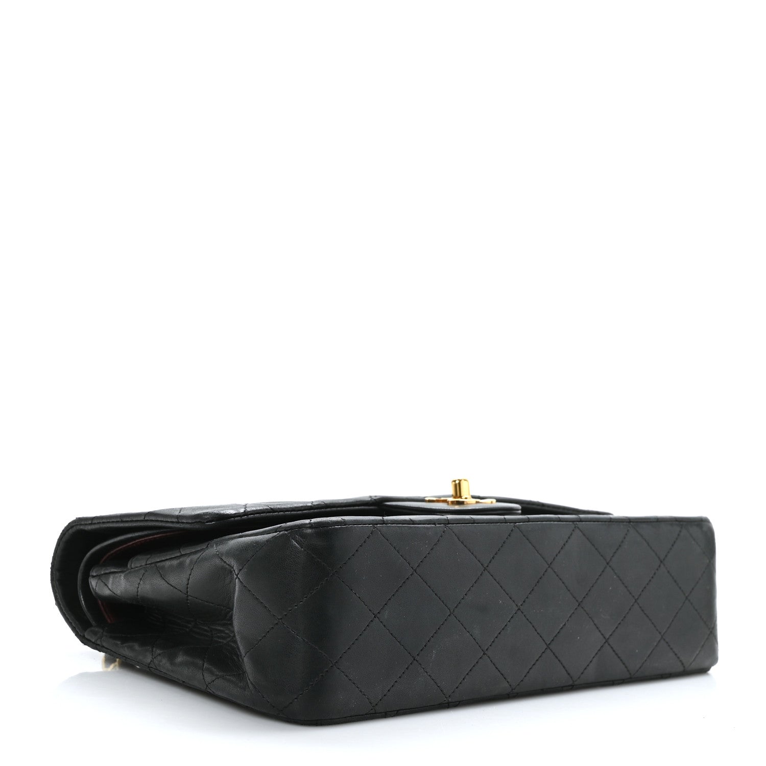 Chanel Lambskin Quilted Medium Double Flap Black 4 of 9