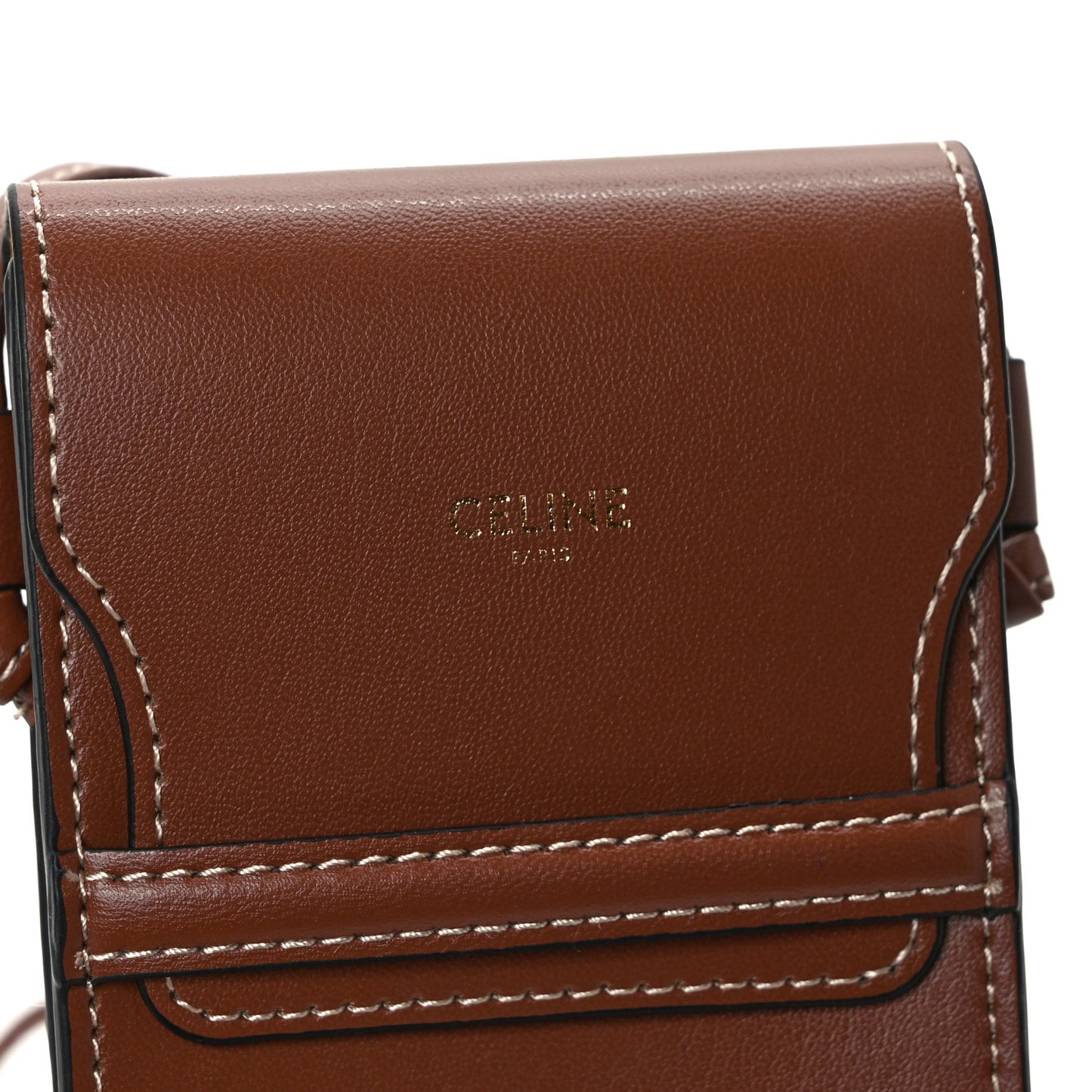 Smooth Calfskin Sunglasses Pouch Tan