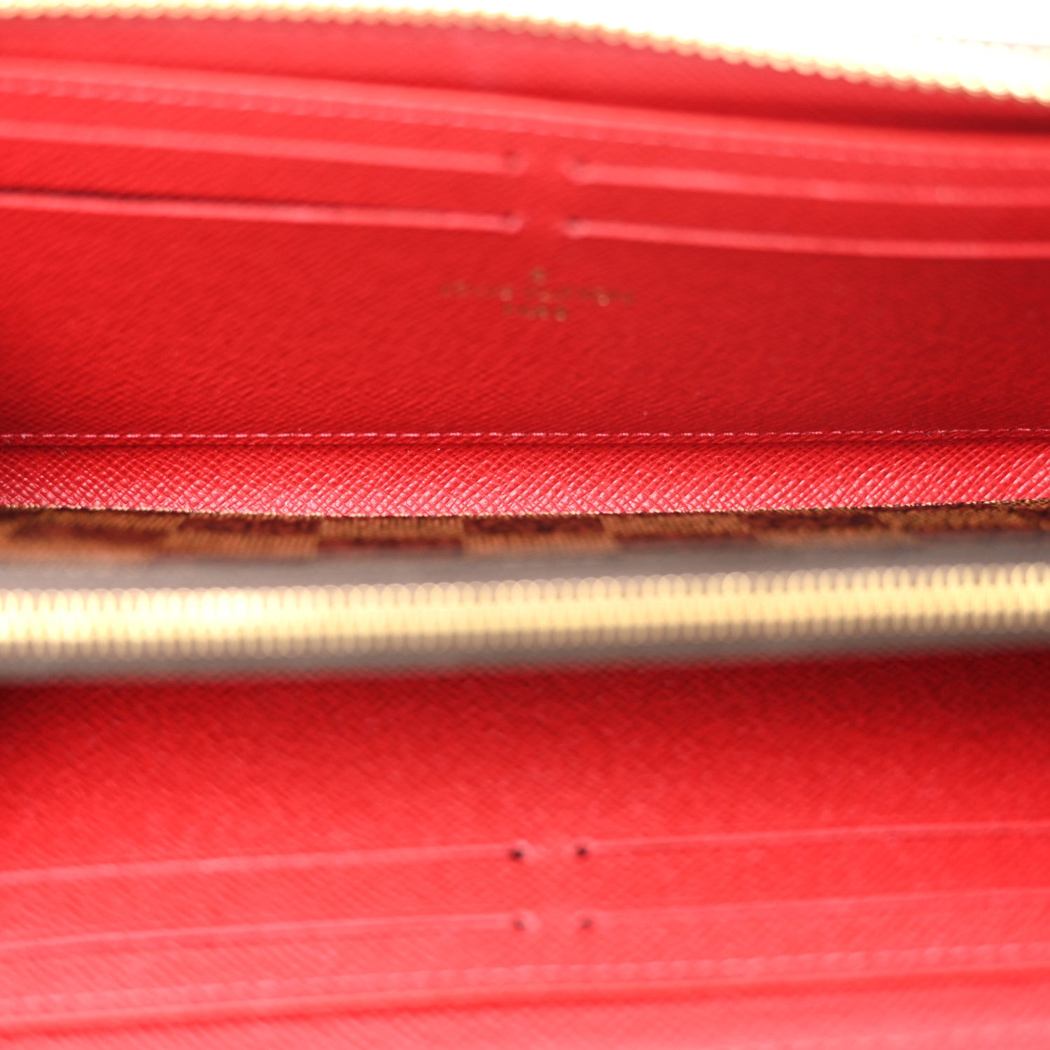 Louis Vuitton Damier Ebene Clemence Wallet Cherry 5 of 8