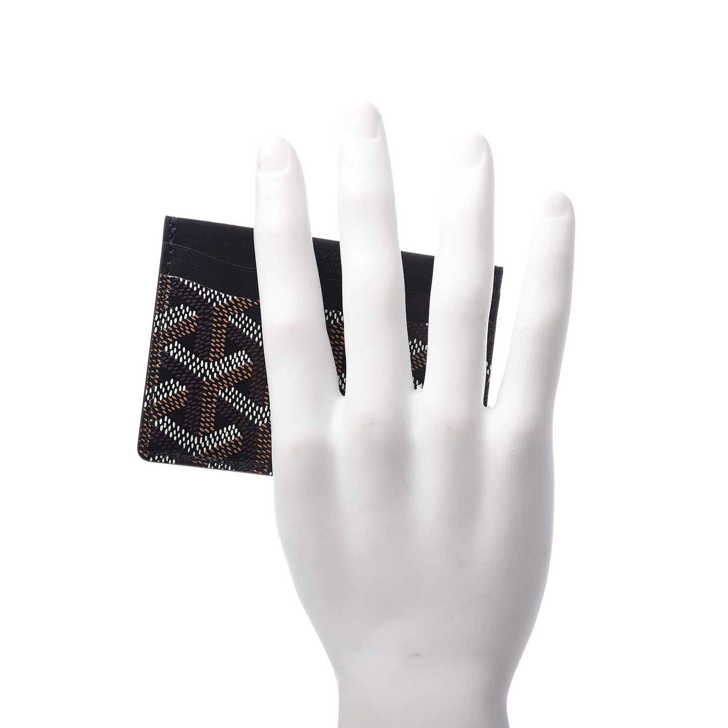 Goyardine Saint Sulpice Card Holder Black