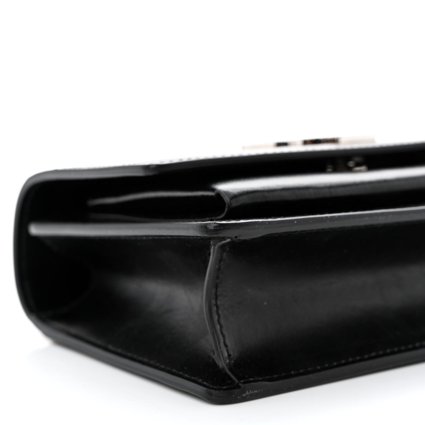 Calfskin Monogram Sunset Chain Wallet Black