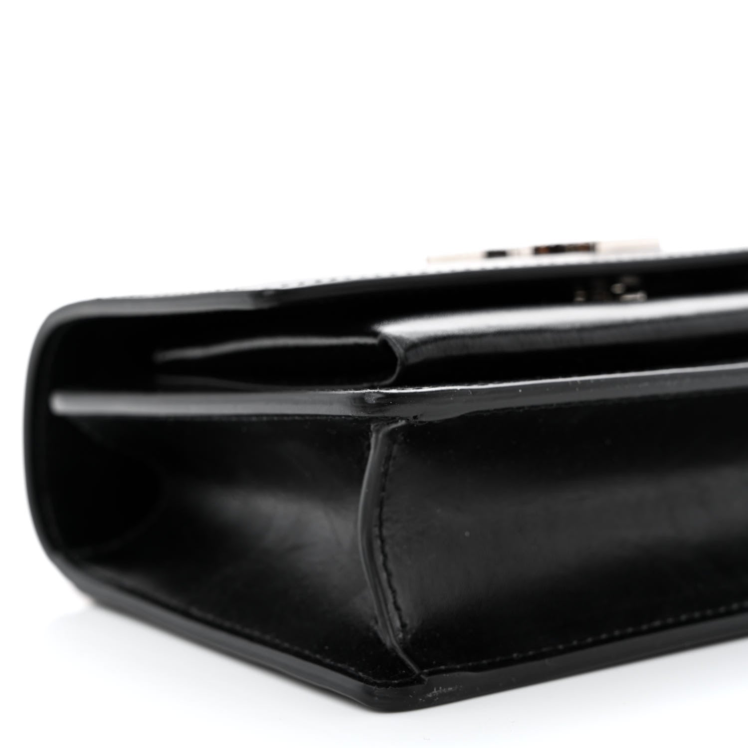 Saint Laurent Calfskin Monogram Sunset Chain Wallet Black 8 of 10