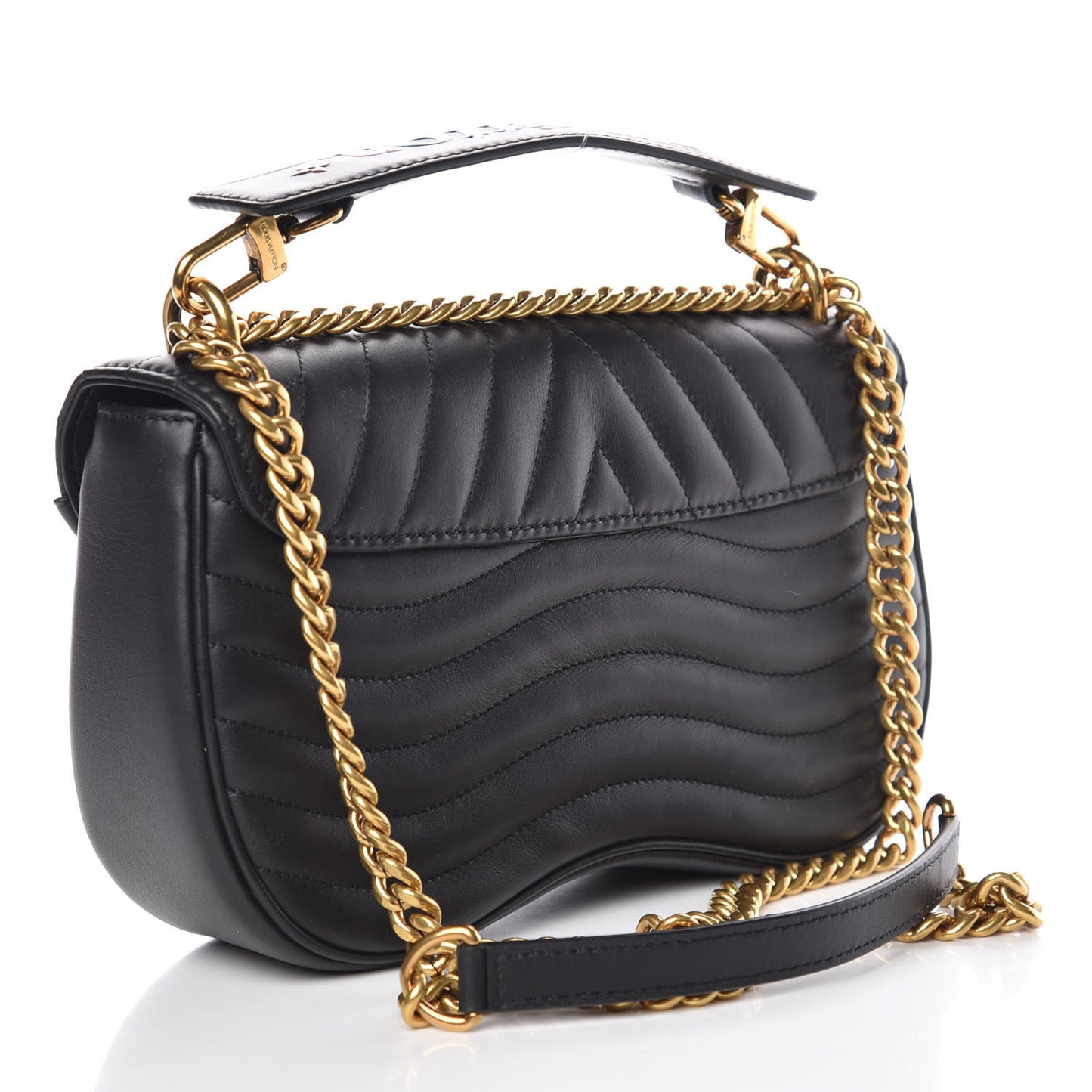 Calfskin New Wave Chain MM Black