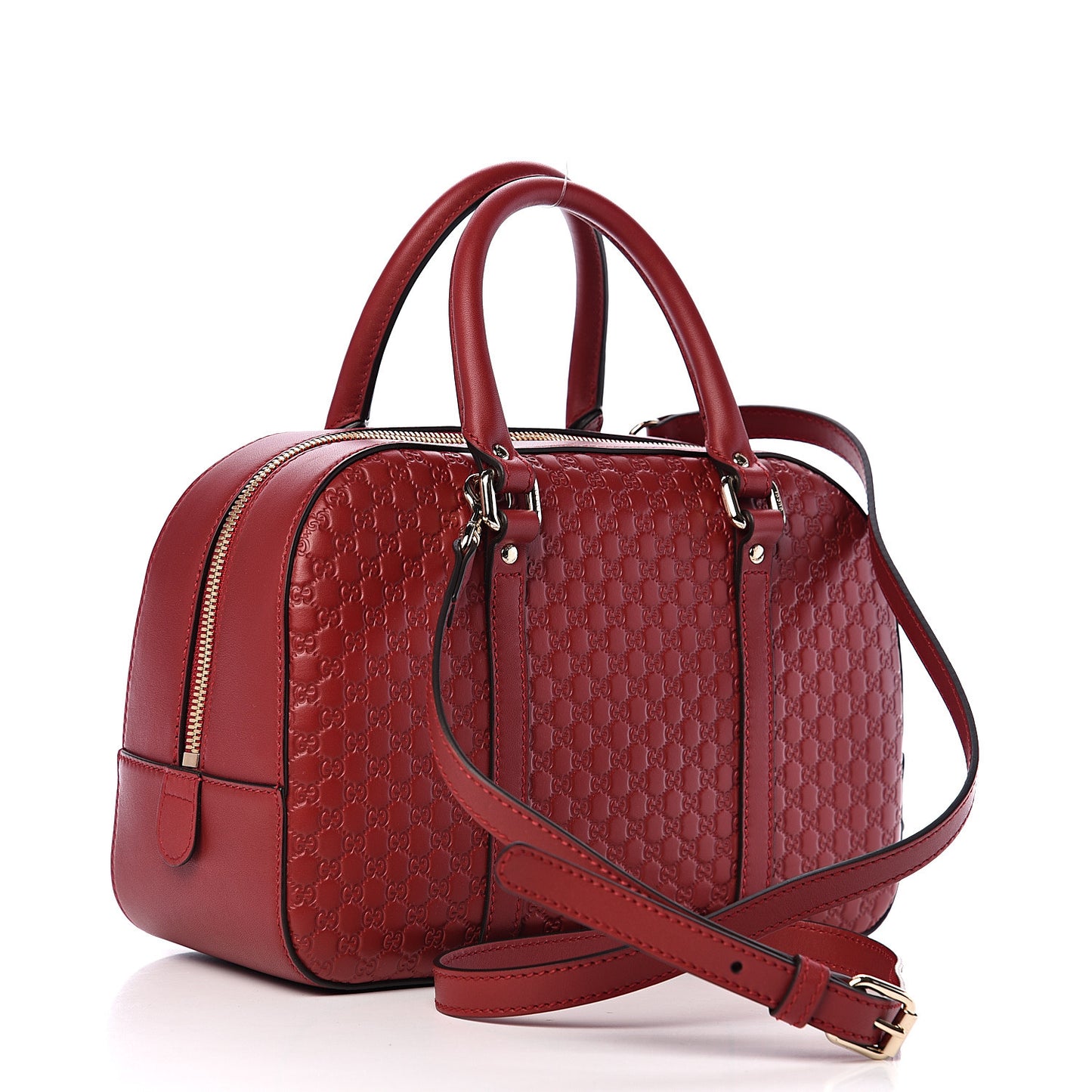 Soft Microguccissima Medium Crossbody Bag Rosso