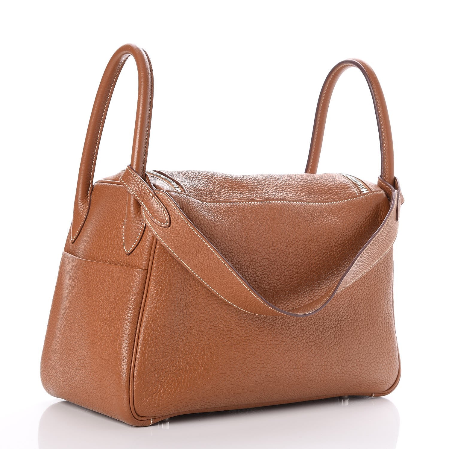 Hermes Taurillon Clemence Lindy 30 Gold 3 of 7