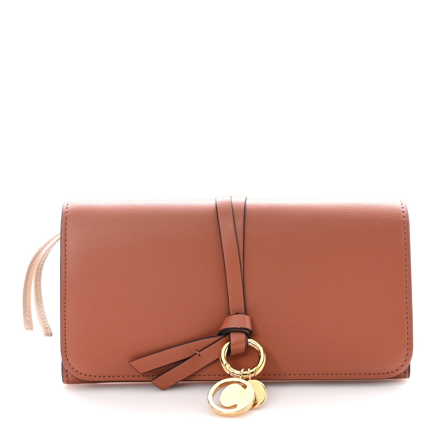 Chloe Calfskin Alphabet Long Wallet Brown 1 of 10