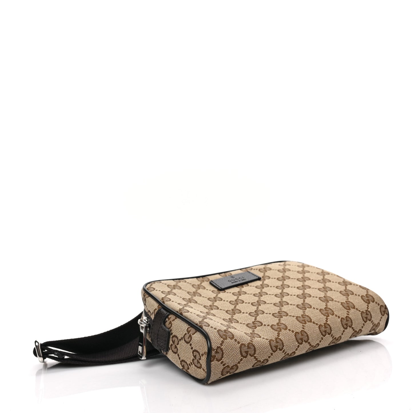 Monogram Dollar Calfskin Belt Bag Beige Ebony Testa di Moro Marrone Scuro