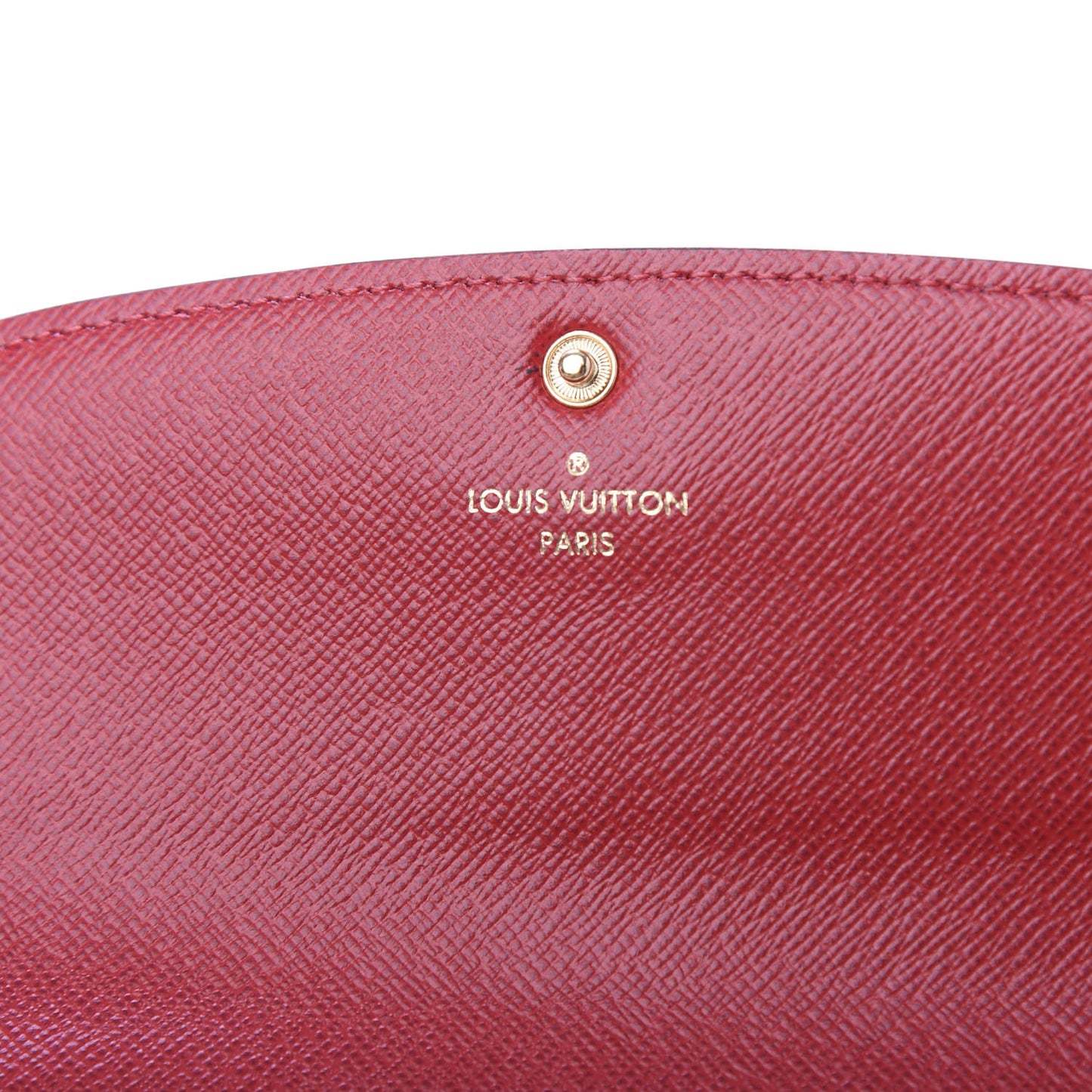 Damier Ebene Emilie Wallet Red