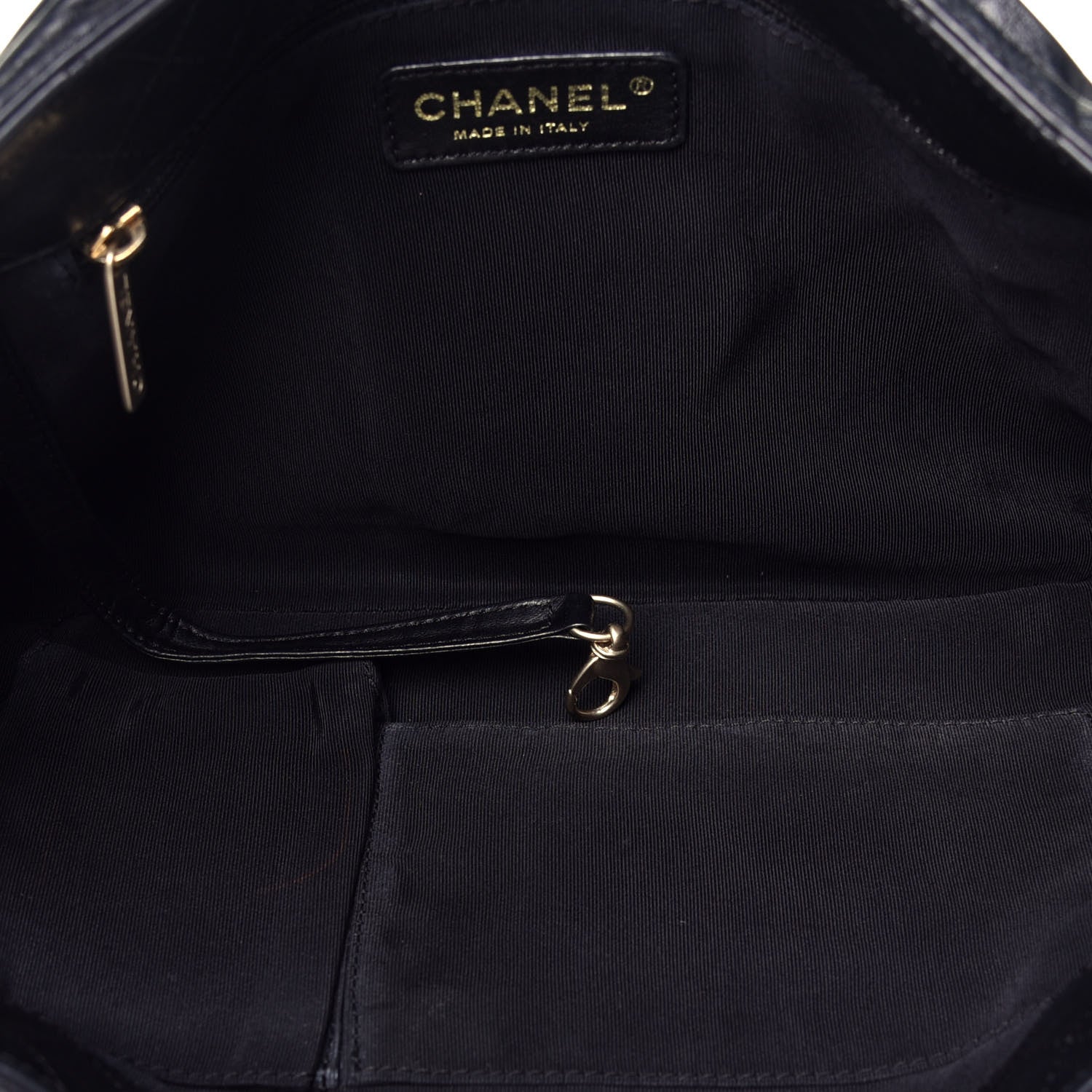 Chanel Lambskin Pleated Shoulder Bag Black 5 of 8
