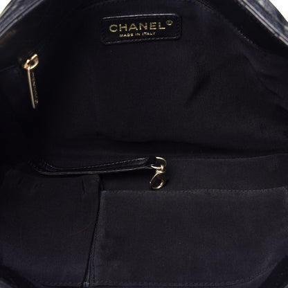 Chanel Lambskin Pleated Shoulder Bag Black 5 of 8