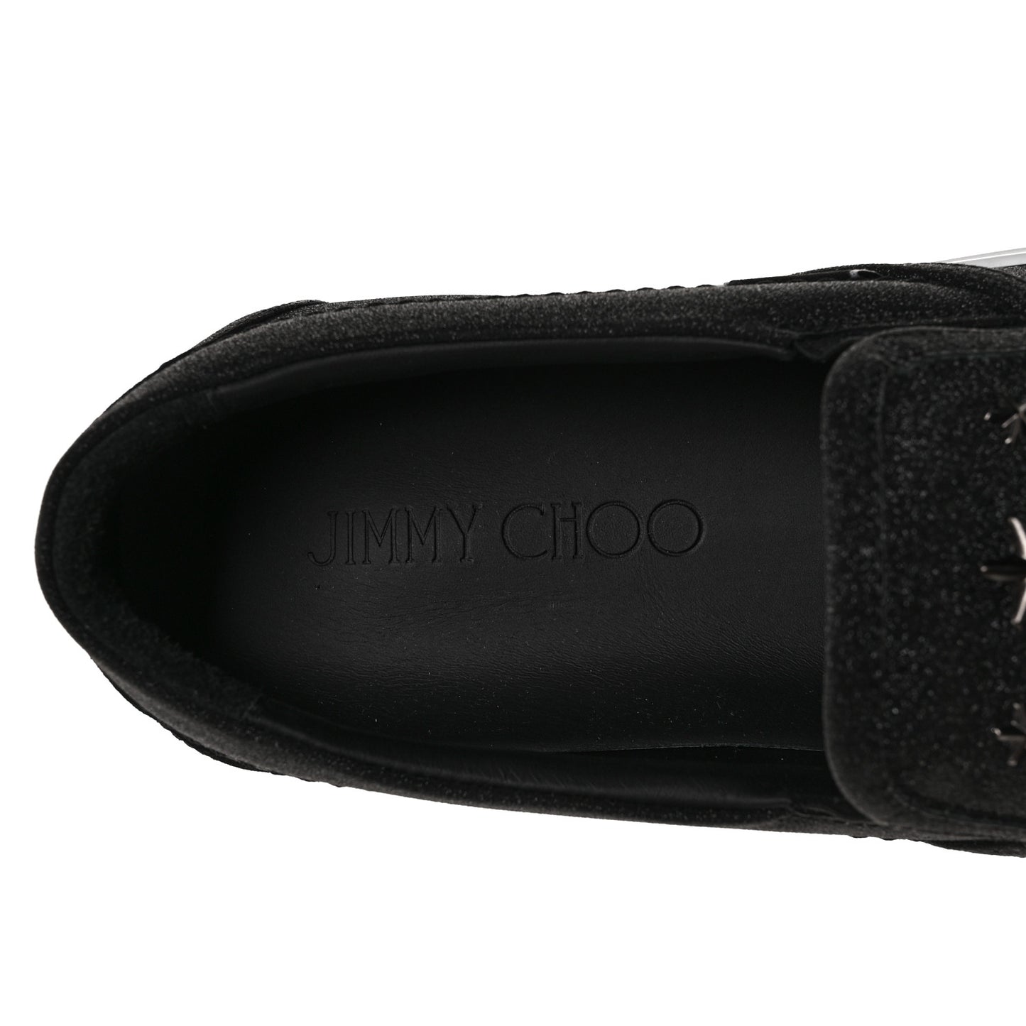 Fine Glitter Suede Mens Grove Sneakers 43 Black