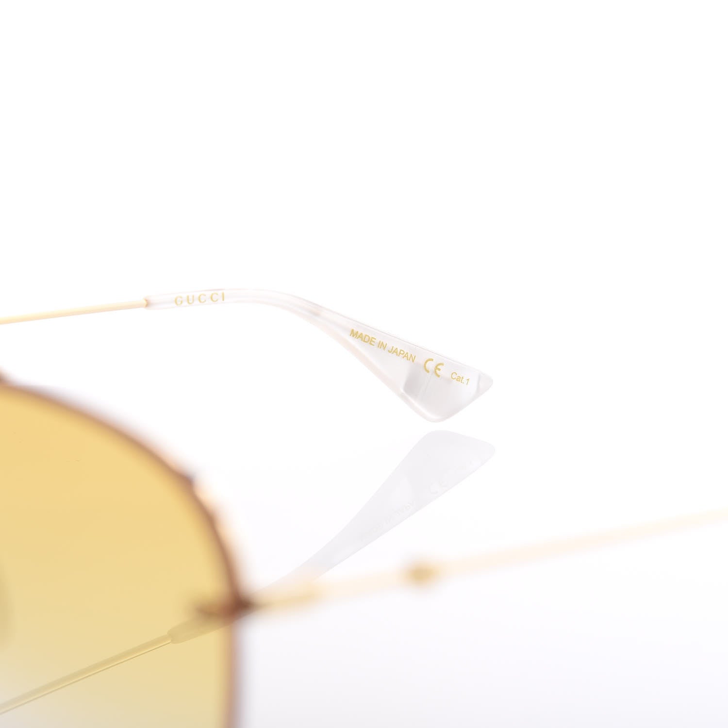 Gucci Metal Glitter Aviator Sunglasses G0227S Pink Gold 5 of 8