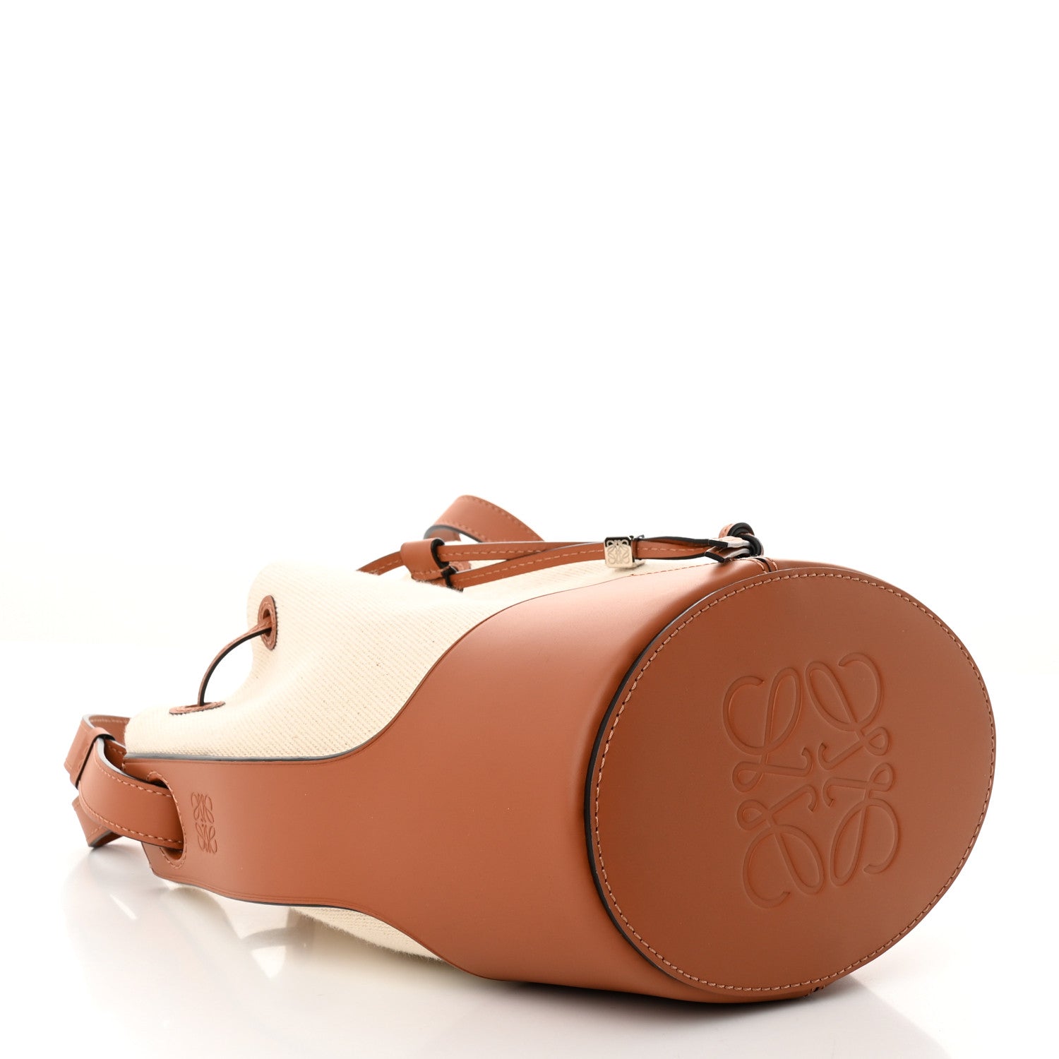 Loewe Canvas Calfskin Balloon Bucket Bag Ecru Tan 4 of 10