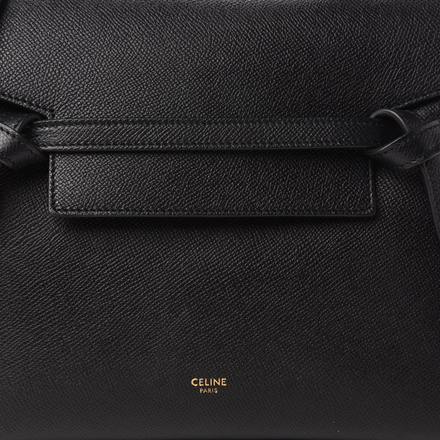 Celine Grained Calfskin Micro Belt Bag Black 9 of 9
