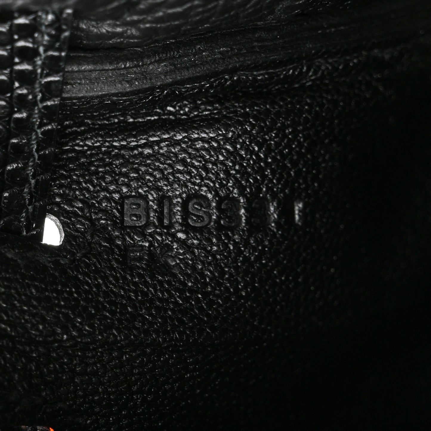 Togo Lizard Kelly Retourne Touch 25 Black Black