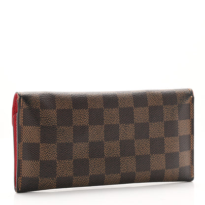 Louis Vuitton Damier Ebene Josephine Wallet Red 3 of 8