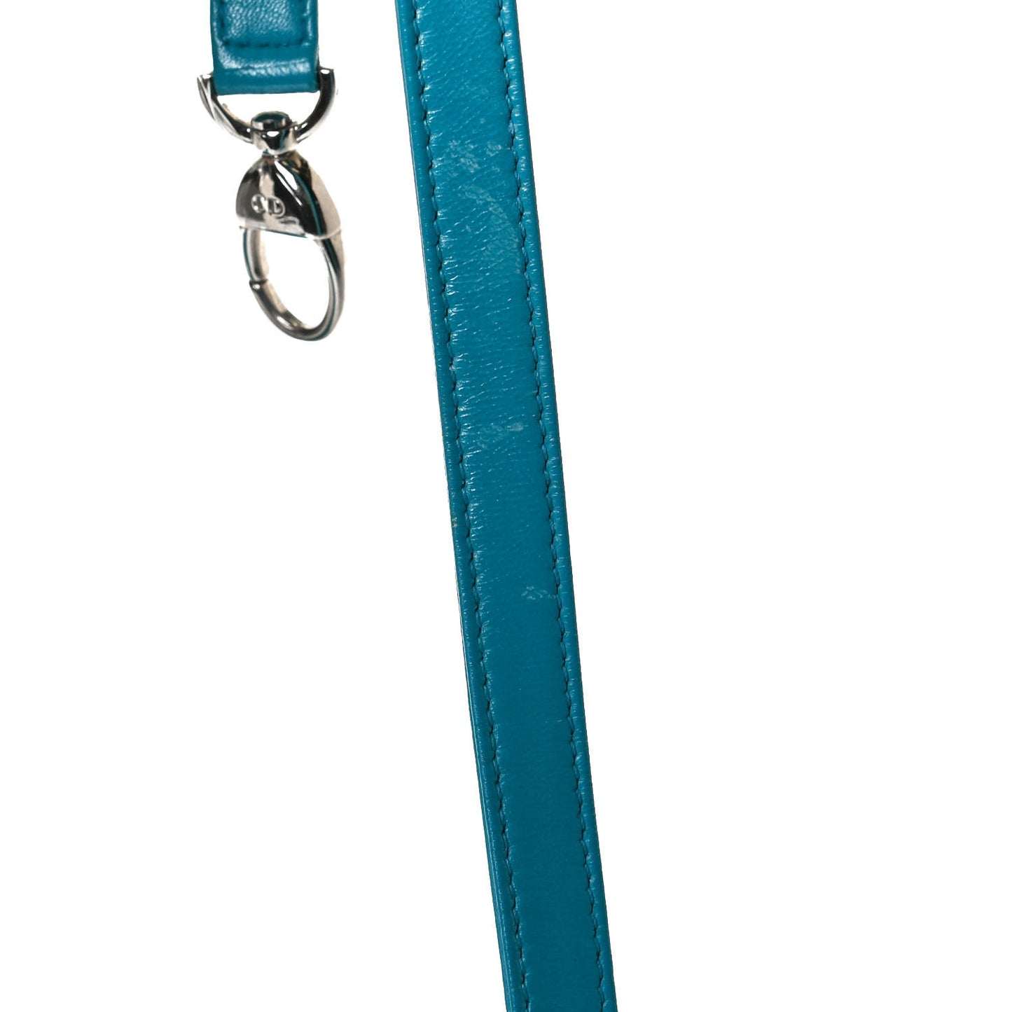 Lambskin Cannage Mini Lady Dior Turquoise