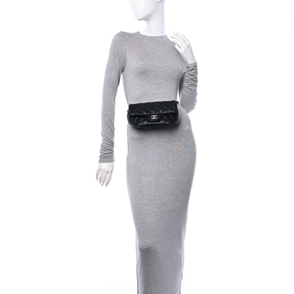 Chanel Calfskin Quilted CC Uniform Flap Belt Bag Black 2 of 10