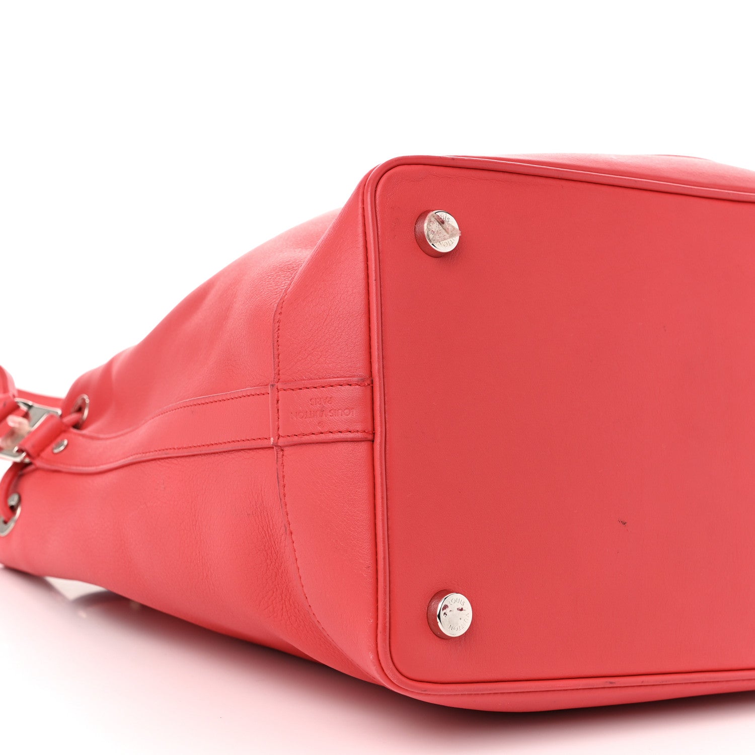 Louis Vuitton Calfskin Bucket Bag  Dark Pink 8 of 15