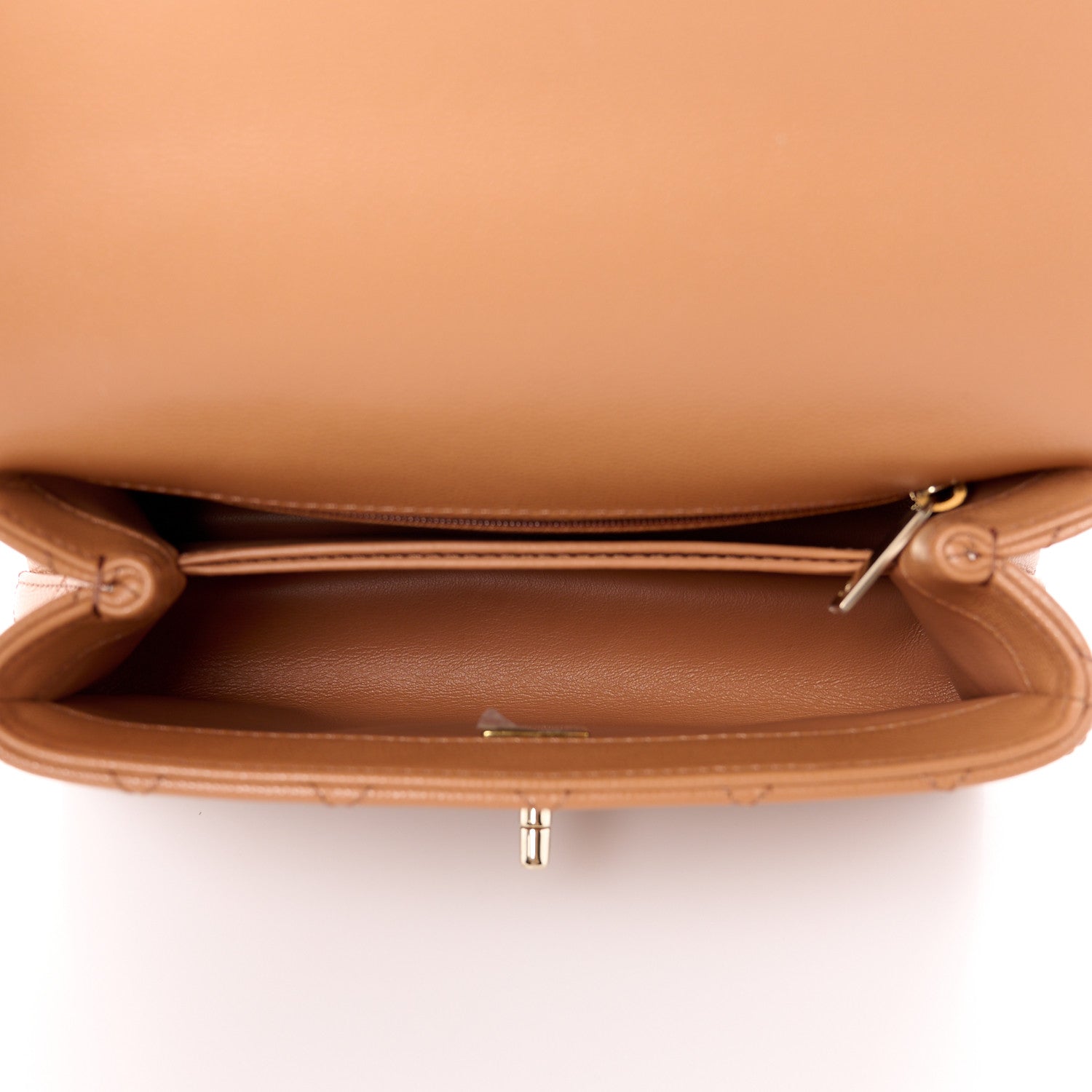 Chanel Caviar Quilted Mini Coco Handle Flap Brown 5 of 13