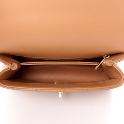 Chanel Caviar Quilted Mini Coco Handle Flap Brown 5 of 13