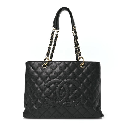 Chanel Caviar Quilted Grand Shopping Tote GST Black 1 of 10