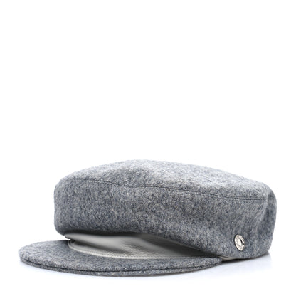 Hermes Cashmere Womens Deauville Cap 58 Lichen 1 of 7