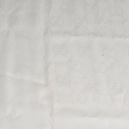 Gucci Wool Silk Monogram Scarf White 1 of 4