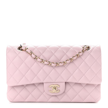 Chanel Caviar Quilted Medium Double Flap Light Pink 1 of 12