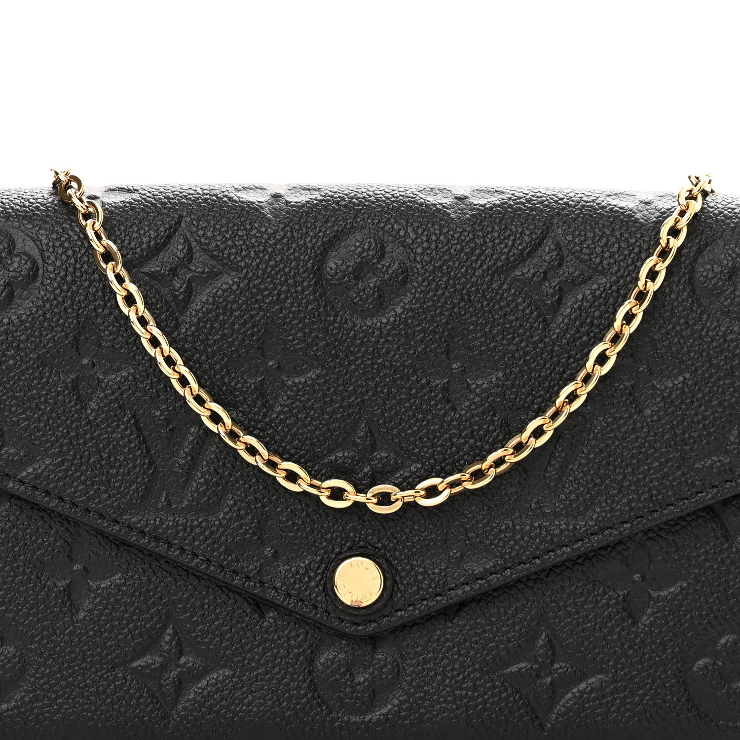 Louis Vuitton Empreinte Pochette Felicie Chain Wallet Black 8 of 10