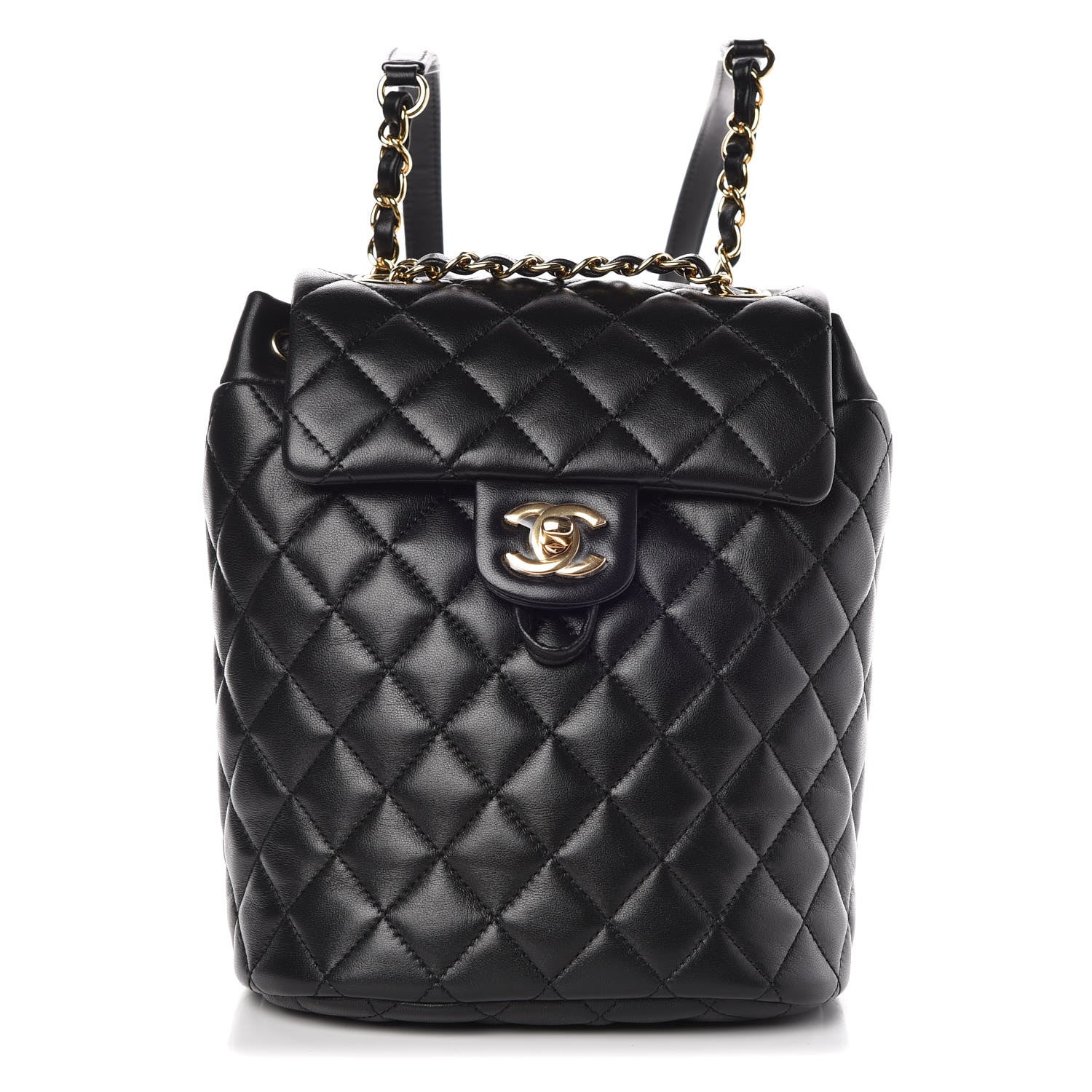 Chanel Calfskin Quilted Mini Urban Spirit Backpack Black 1 of 8