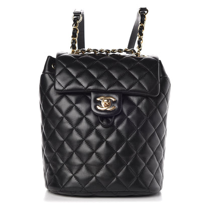 Chanel Calfskin Quilted Mini Urban Spirit Backpack Black 1 of 8