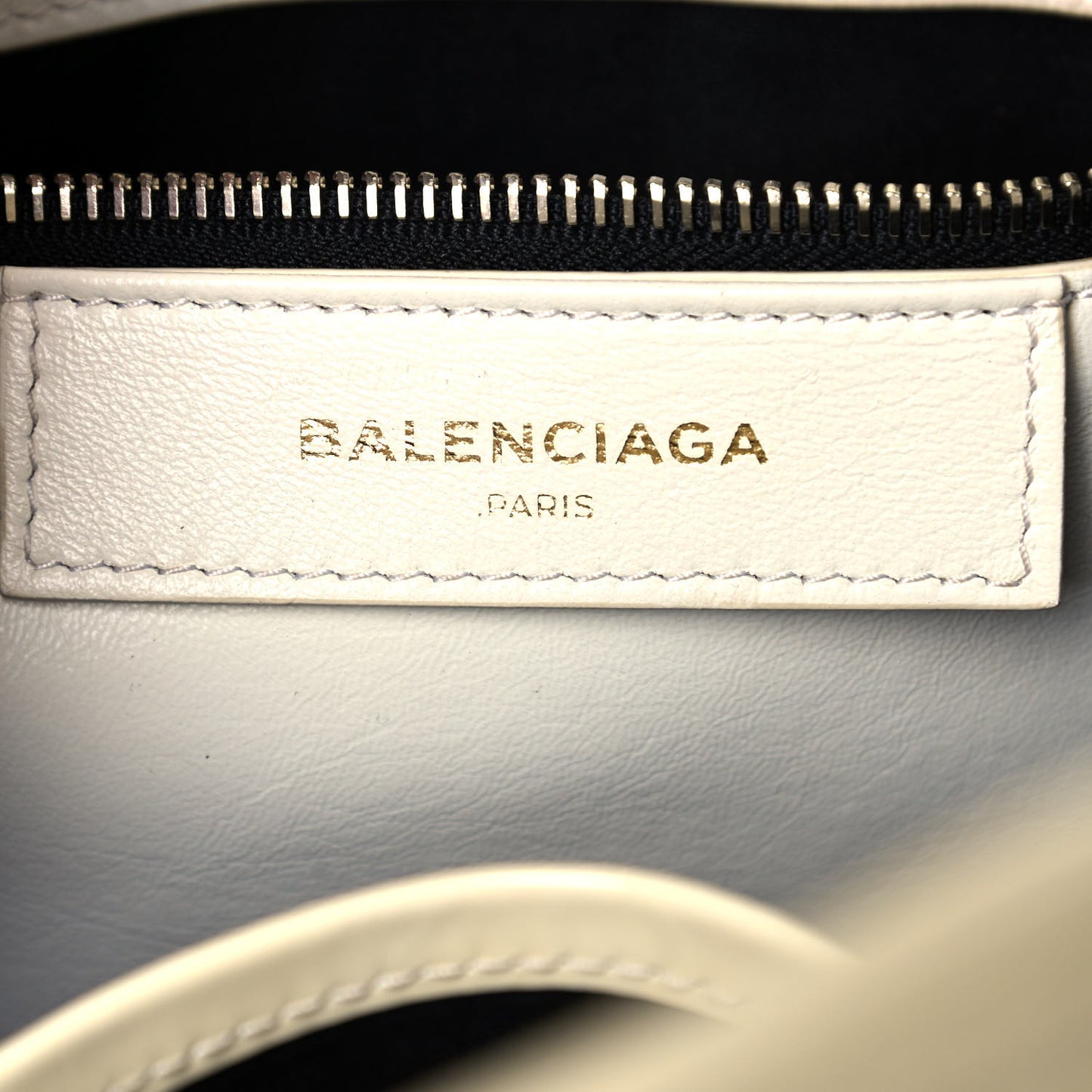 Patent S Bazar Shopper Tote White