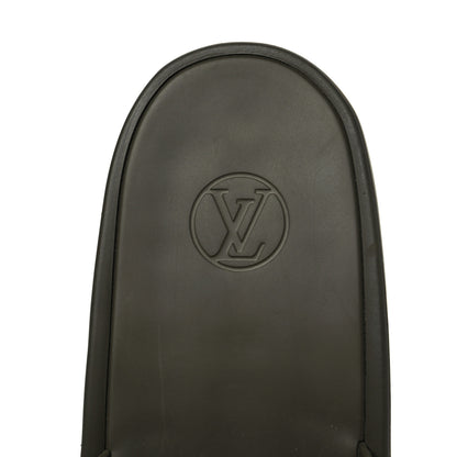Louis Vuitton Rubber Monogram Embossed Sunbath Flat Mule 39 Kaki 7 of 8