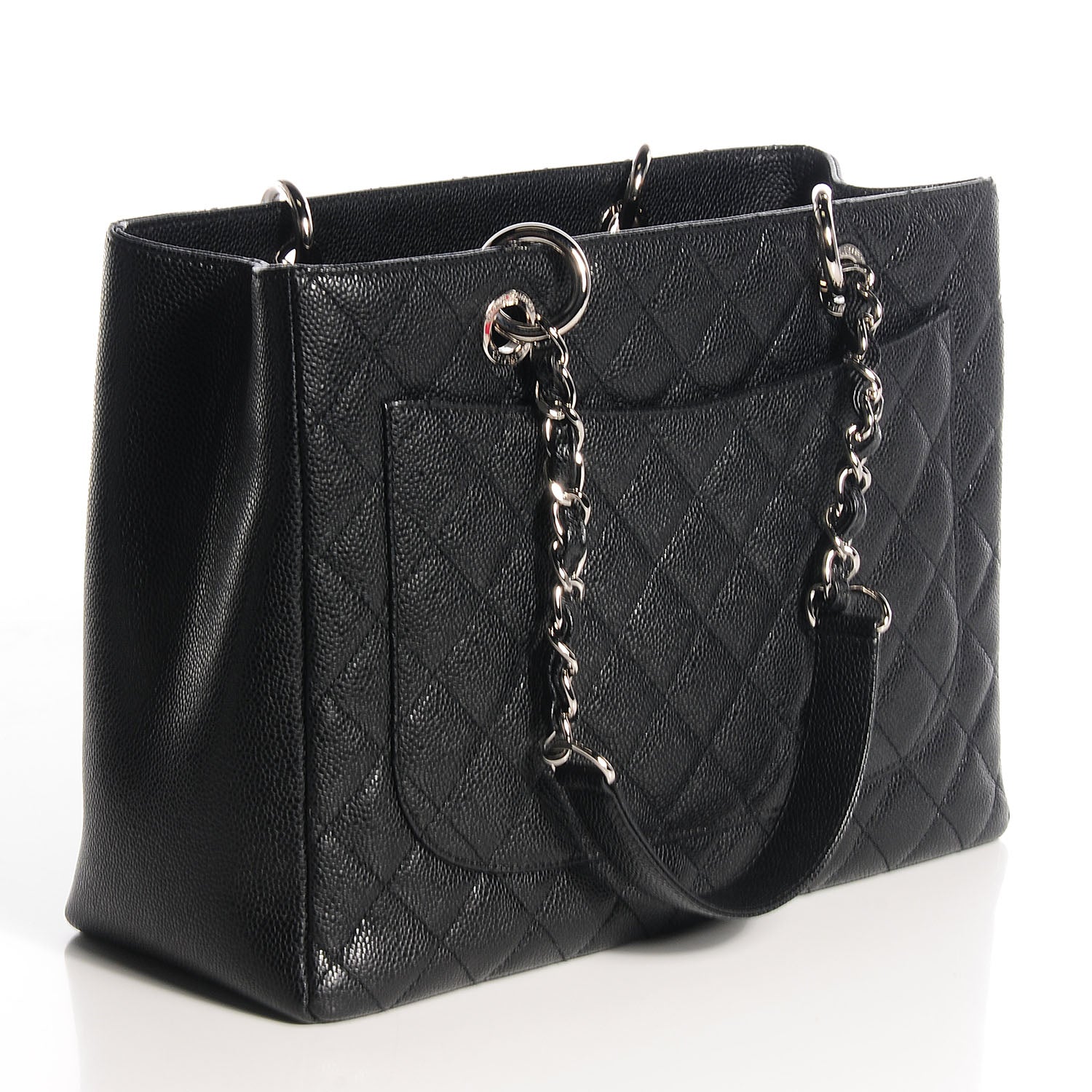 Chanel Caviar Grand Shopping Tote GST Black 3 of 8