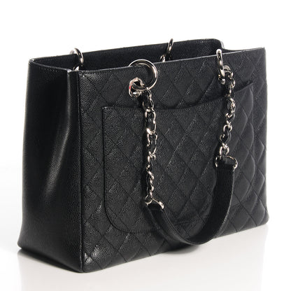 Chanel Caviar Grand Shopping Tote GST Black 3 of 8