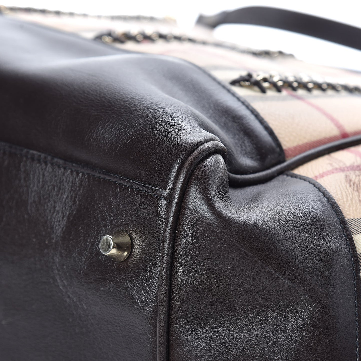 Haymarket Check Small Lawrence Tote Chocolate