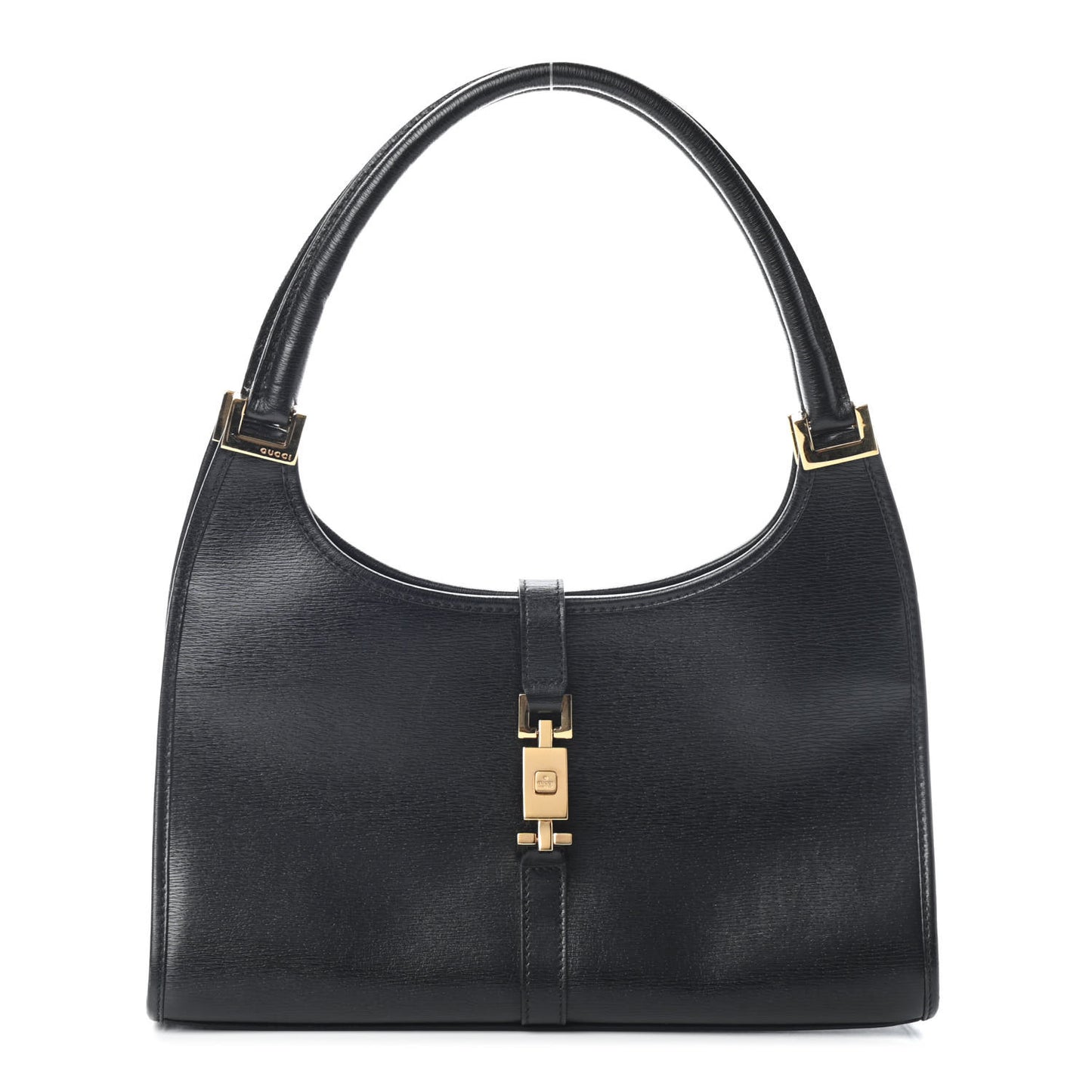 Calfskin Bardot Shoulder Bag Black