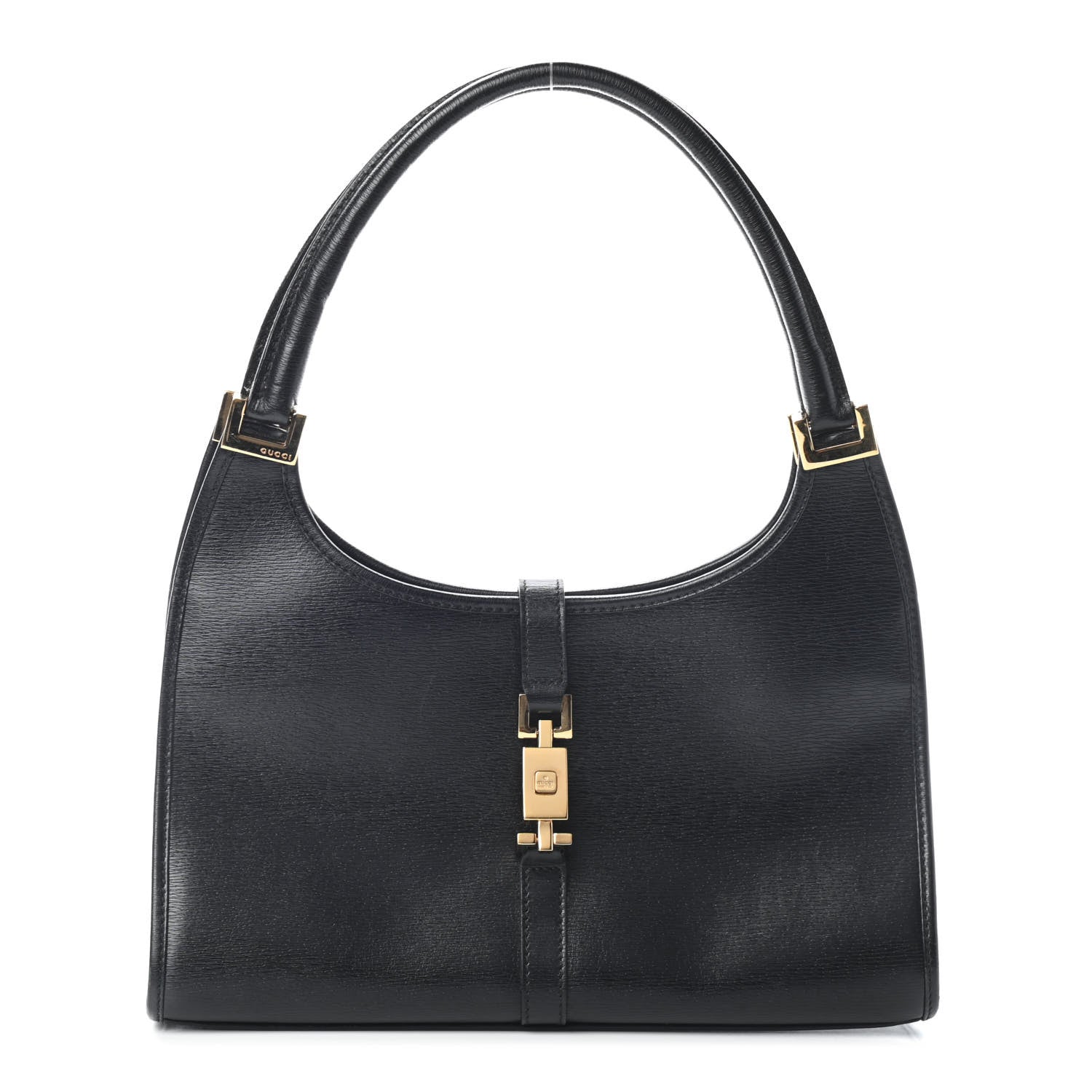 Gucci Calfskin Bardot Shoulder Bag Black 1 of 9