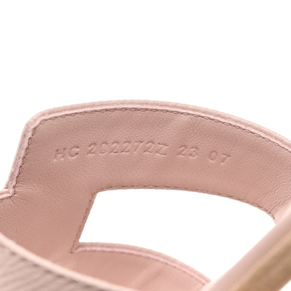 Hermes Epsom Oran Sandals 38 Rose Pale 7 of 9