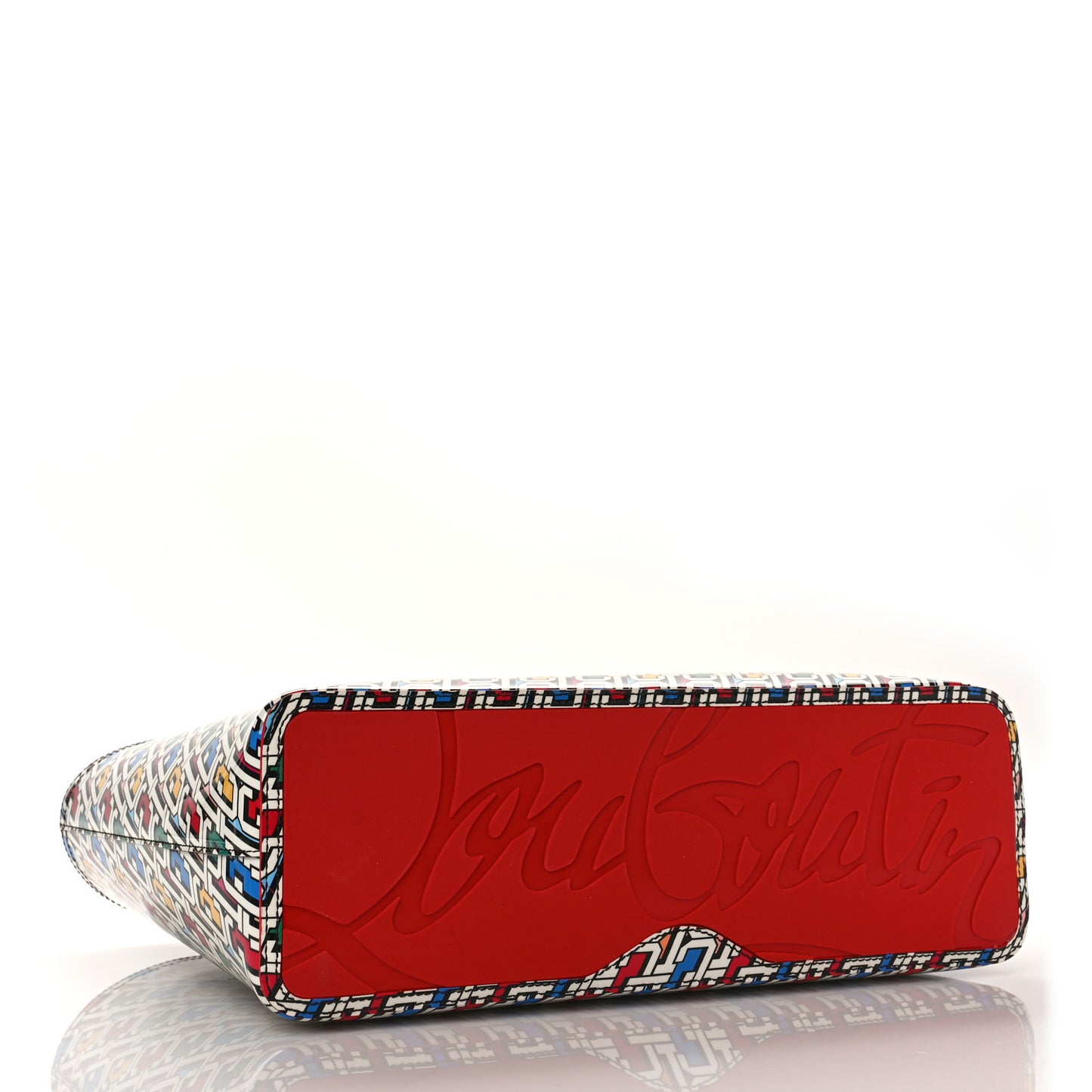 Patent Calfskin Small East West Cabata Tote Multicolor