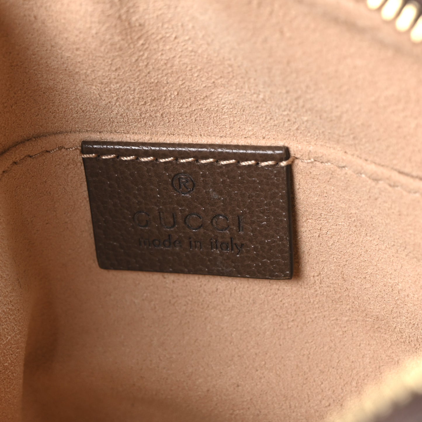 GG Supreme Monogram Web Mini Ophidia Shoulder Bag Brown