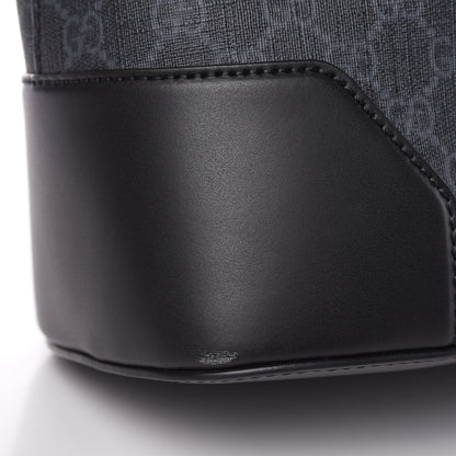 Gucci GG Supreme Monogram Web Tote Black Grey 10 of 11