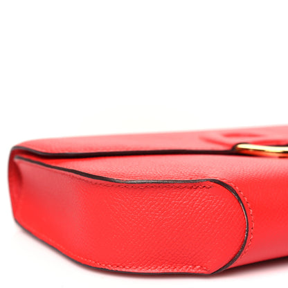 Hermes Epsom Cherche Midi Clutch Rouge Tomate 9 of 11